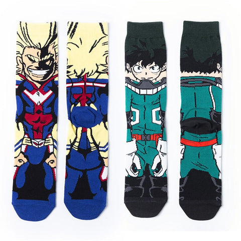 Chaussette My Hero Academia All Might et Deku Taille Unique