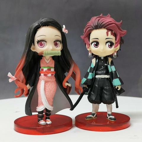 Figurine Chibi 8cm Kimetsu No Yaiba Tanjiro et Nezuko