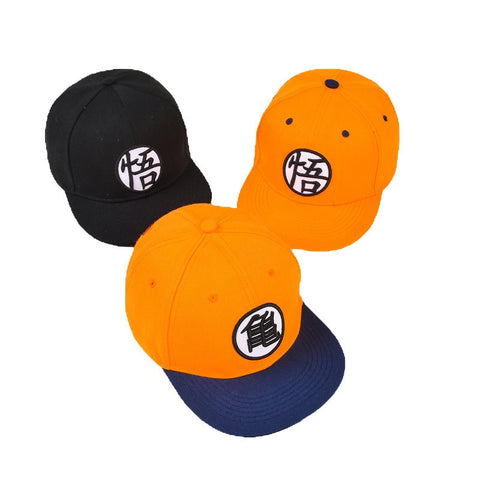 Dragon Ball Casquette Orange, Noir