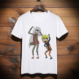 Rick et Morty Naruto Tshirt Noir et Blanc