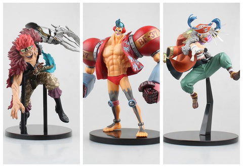 One Piece Figurine Kid, Franky, Baggy 15-22CM